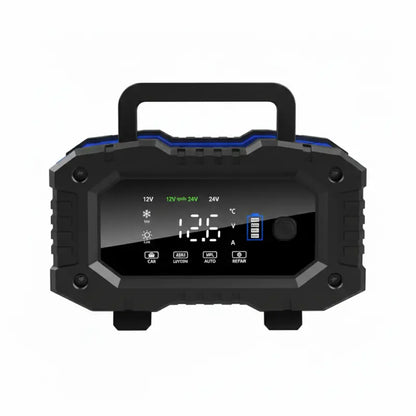 Dual-Mode 12V/24V Battery Charger  20A/10A Auto-Sensing with LCD Interface