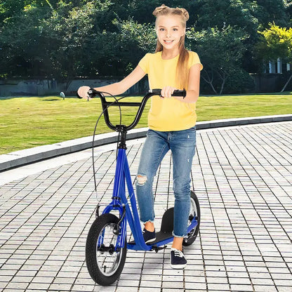 Dual-Purpose Kick Scooter  Lightweight Carbon Steel Frame for Kids and Adults
