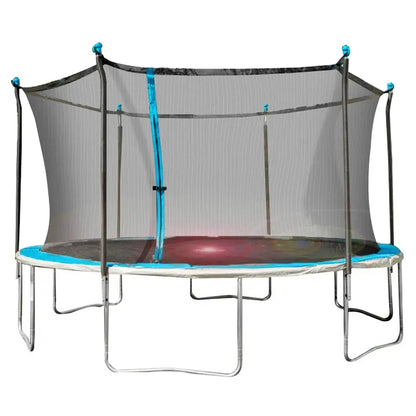 Bounce Pro 14-Foot Trampoline with Flash Lite Zone  LED-Illuminated Jumping Surface & Safety Enclosure