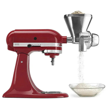 All-Metal Adjustable Grain Mill Attachment for Home Flour Grinding