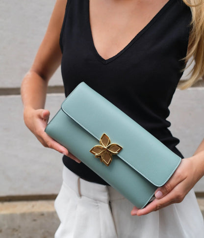 Hortensia Clutch | Vert Jade