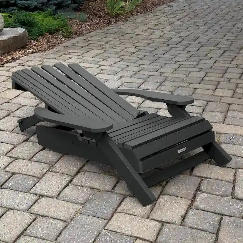 HIGHWOOD King-Size Adirondack Chair  All-Weather Folding and Reclining Outdoor Seating