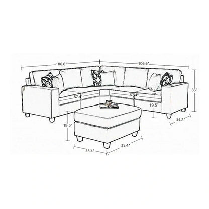 Versatile Reversible Sectional Sofa with Flexible Configuration