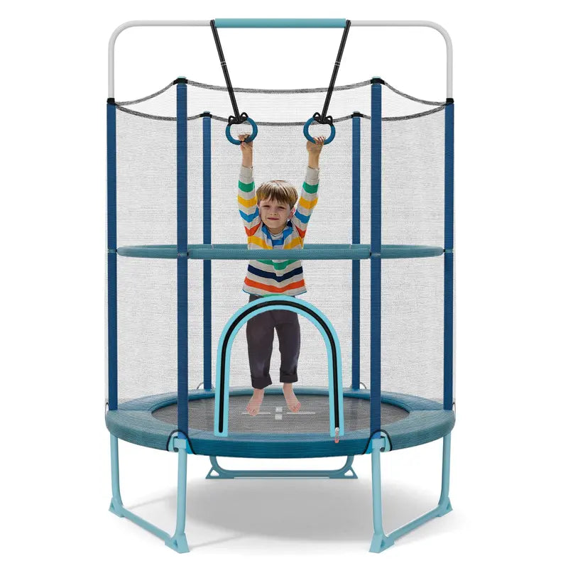 60-Inch Kids’ Trampoline with 3-in-1 Toddler-Safe Configuration