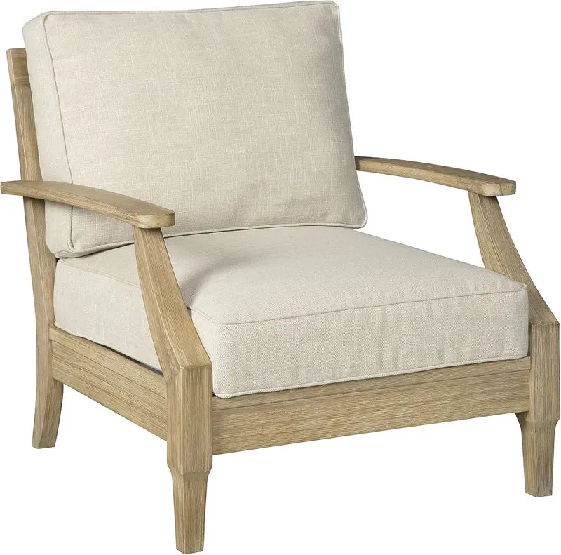 Coastal-Inspired Outdoor Eucalyptus Terrace Sofa Set