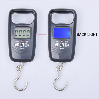 50 kg Digital Hanging Scale  Portable LCD Luggage & Travel Weight Scale with Pocket Display