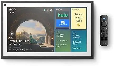 Amazon Echo Show 15, 15.6″ Full HD Smart Display with Alexa, Fire TV, Remote Included, Smart Home Hub