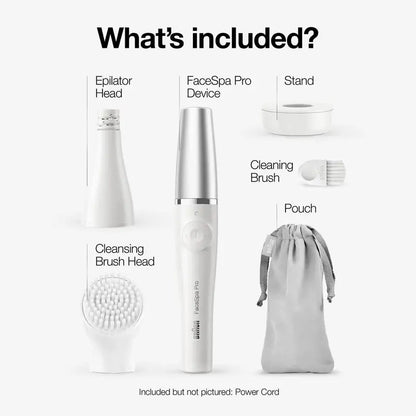 Braun FaceSpa Pro 910 Epilator  Facial Hair Remover with Micro-Adjustable Tweezers