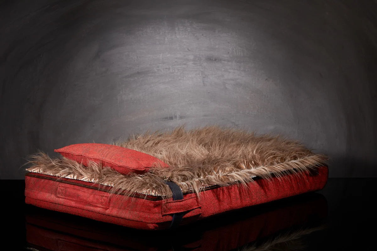 Lit pour chat « Inuit » rouge feu
