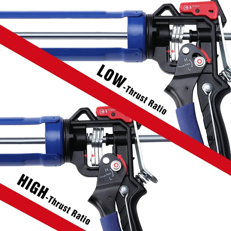 WORKPRO Adjustable Thrust Caulking Gun for Standard Cartridge Tubes