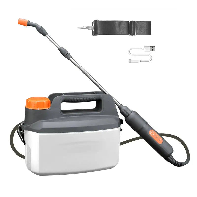 1-Gallon USB-C Rechargeable Electric Garden Sprayer  Telescoping Wand, 4000mAh High-Capacity Battery