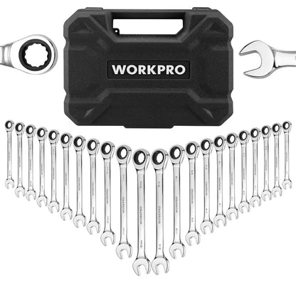 WORKPRO 22-Piece Ratcheting Combination Wrench Collection