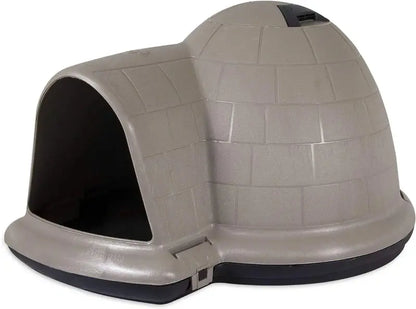 Petmate Indigo Igloo Dog House  Extra-Large, All-Weather Shelter Made in USA with 90% Recycled Materials