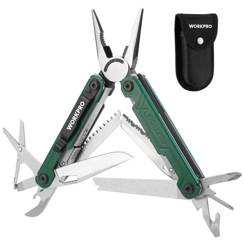 WORKPRO 18-in-1 Multi-Function Plier Tool with Ergonomic Grip