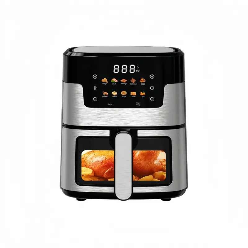 5L Touchscreen Smart Air Fryer  Premium Stainless Steel Design