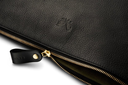 Flight Folio XL - Black Leather