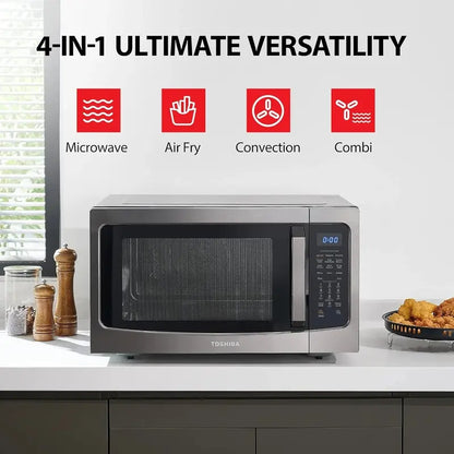 TOSHIBA ML-EC42P(SS) 4-in-1 Microwave Oven  Convection, Air Fryer, Smart Sensor & Mute Mode