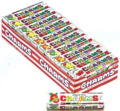 Assorted Fruit Flavor Charms Squares Candy, 20 Packs, 1 oz Each, Peanut & Gluten Free