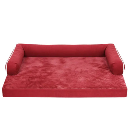 Extra-Large Orthopedic Pet Bed with Memory Foam, Reinforced Bolsters, and Detachable Cover