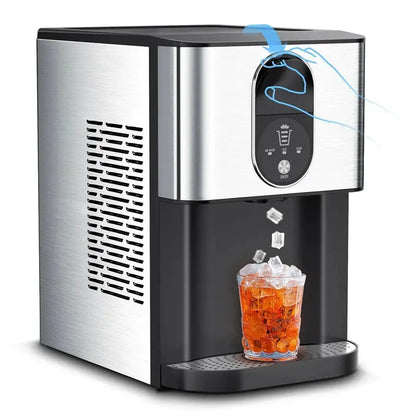 Countertop Nugget Ice Maker  44 lbs/24H Output, Built-In Dispenser