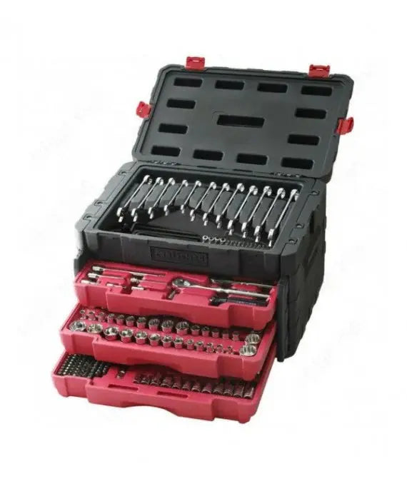 Professional 450-Piece Mechanics Tool Kit with Ratchet Sockets and Hand Wrenches