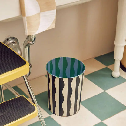 Dusen Dusen River Pattern Waste Bin  Stylish, Medium-Sized Trash Can