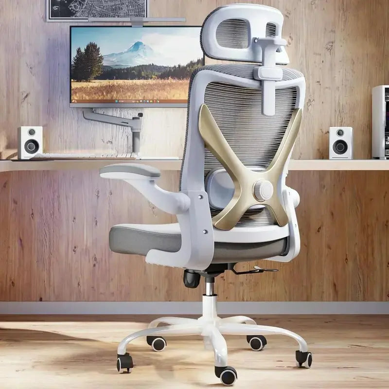 Ergonomic Gaming Desk and Chair Set with Lumbar Support and Adjustable Headrest