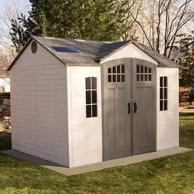 Lifetime 10 ft x 8 ft Heavy-Duty Outdoor Storage Shed  UV-Resistant Polyethylene Panels