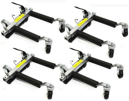 2025 Stark 4-Piece Hydraulic Wheel Dolly Set  1500 lb Capacity, Ratcheting Foot Pedal for Cars, Trucks, RVs & Trailers