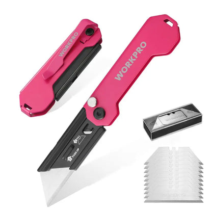 WORKPRO Compact EDC Folding Utility Knife (2-Pack)  Portable & Reliable