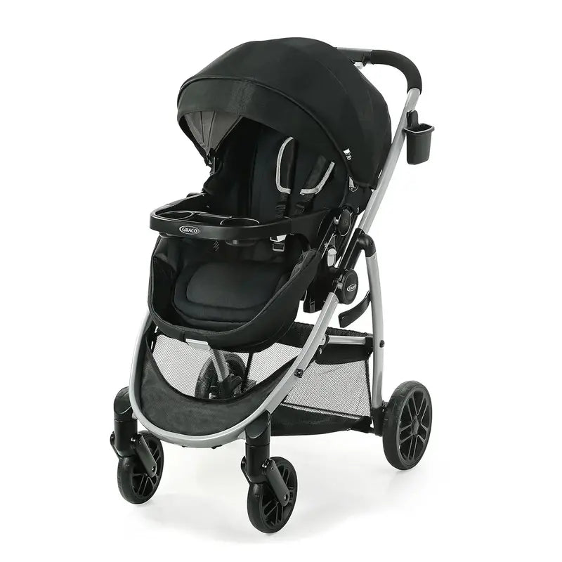 All-in-One Travel System: Stroller with Infant Car Seat & Base