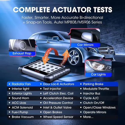 2024 Bidirectional OBD2 Scanner  MK808BT Pro / MX808S / M808Z with Android 11 & 28+ Service Functions