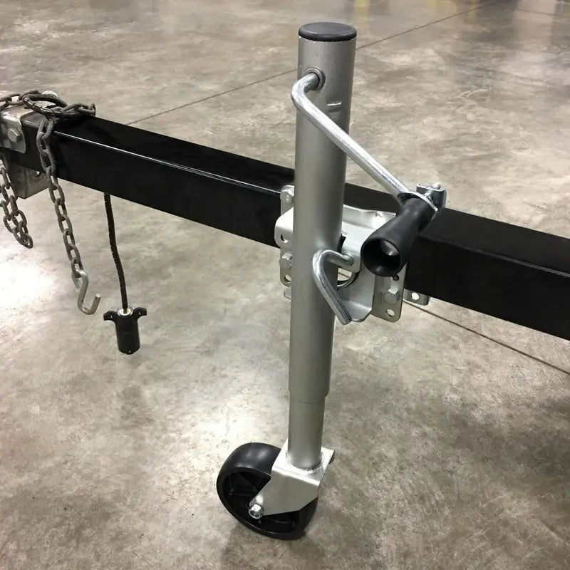 TowSmart Marine Trailer Jack, Swivel Swing Down, Sidewind, 1,000 lb Capacity, Silver