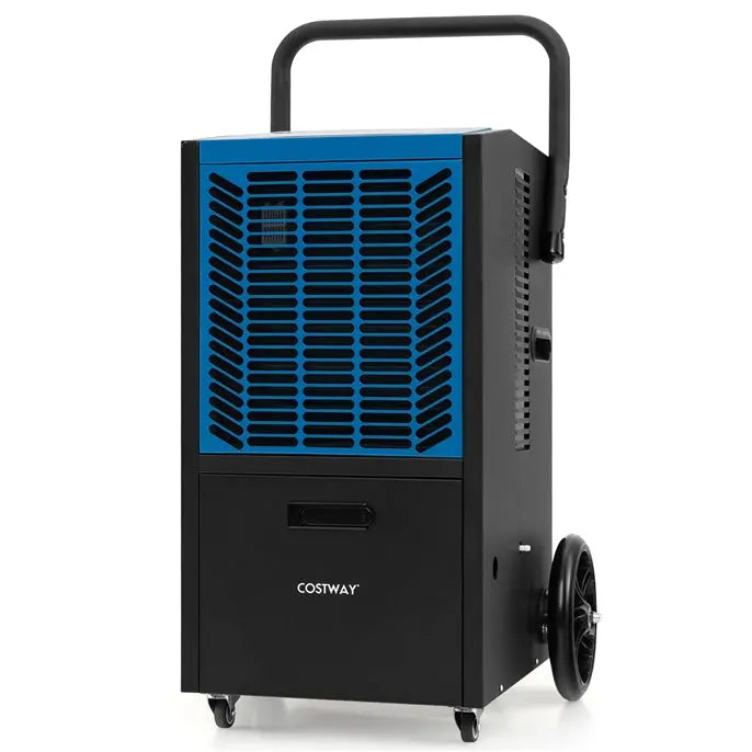 163-Pint Commercial Dehumidifier  Heavy-Duty Unit with Drain Pump & Hose, Ideal for 4,500 Sq. Ft Spaces