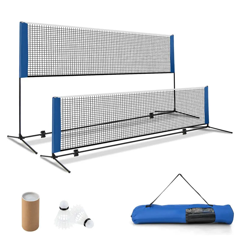 Multi-Sport Portable Net Set, 14-Foot Adjustable Badminton/Volleyball/Pickleball System