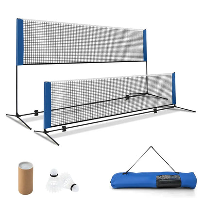 Multi-Sport Portable Net Set, 14-Foot Adjustable Badminton/Volleyball/Pickleball System