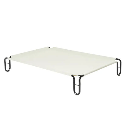 Elevated Outdoor-Ready Dog Cot Bed with Breathable Mesh and Powder-Coated Steel Frame