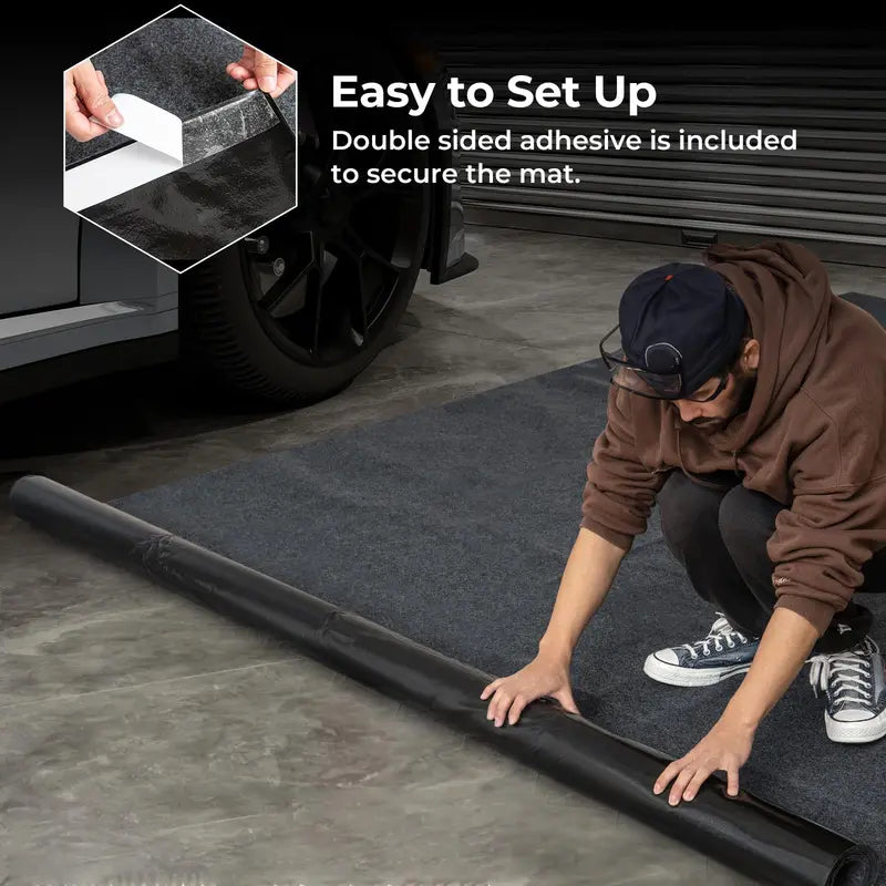 Heavy-Duty Garage Floor Mat  Protective, Non-Slip Surface for Workshop or Driveway