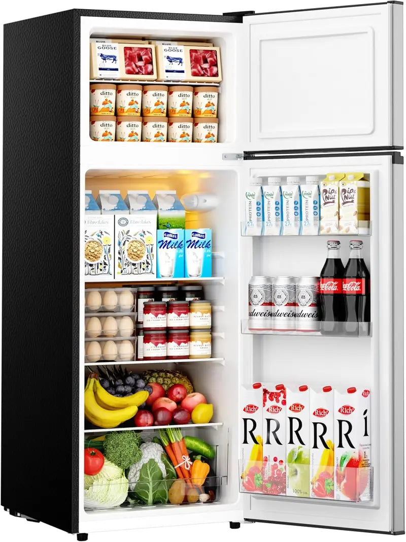 EUHOMY 3.2 cu. ft. Single-Door Mini Fridge  Adjustable Thermostat Compact Cooler