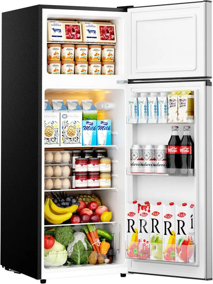 EUHOMY 3.2 cu. ft. Single-Door Mini Fridge  Adjustable Thermostat Compact Cooler
