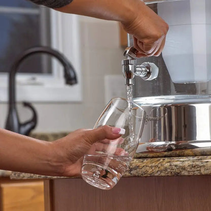 BPA-Free 40-Cup Glass Water Dispenser with NSF Certification and Included Water Quality Meter