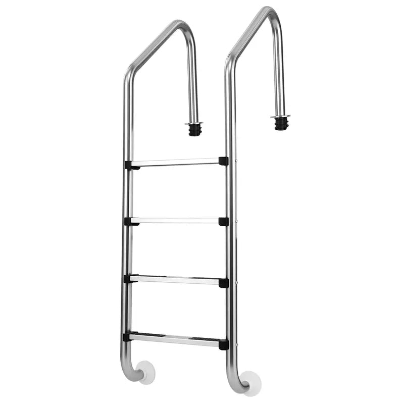 Heavy-Duty Non-Slip Swimming Pool Ladder  4-Step Sturdy Aluminum Design
