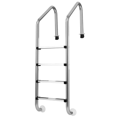 Heavy-Duty Non-Slip Swimming Pool Ladder  4-Step Sturdy Aluminum Design