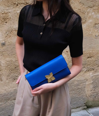 Hortensia Clutch | Bleu Roi