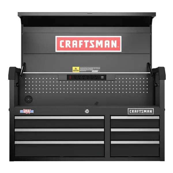 6-Drawer Black Steel Tool Chest  40.5″ W × 24.7″ H