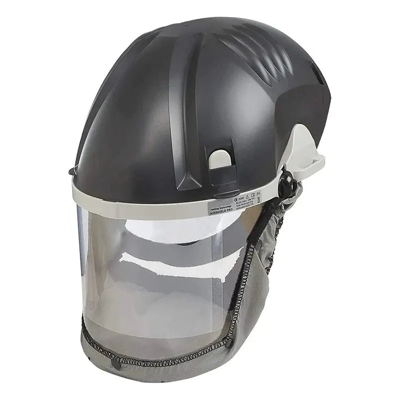 AIR/PRO Respirator & Face Shield Combo  Dual-Protection Safety Gear (230V Compatible, Black)