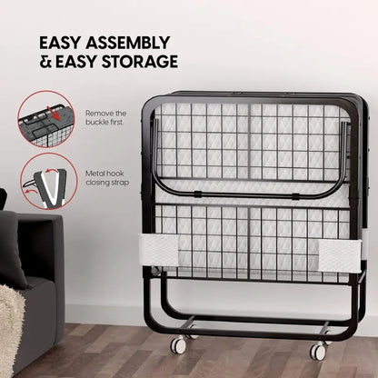 EconoHome Portable Folding Guest Bed with Integrated Mattress