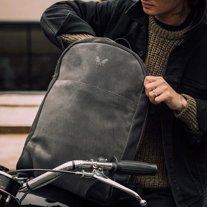 Suede Backpack - Storm Grey