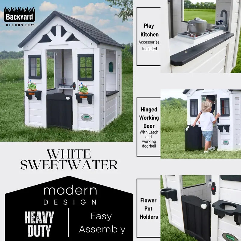 Backyard Discovery Sweetwater Playhouse  White