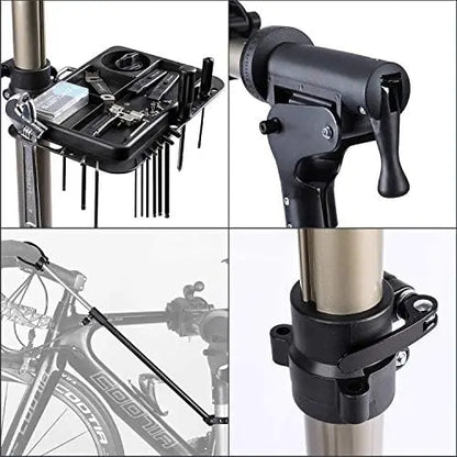 CXWXC Adjustable Bike Repair Stand  Home Bicycle Maintenance Rack  Whole Aluminum Alloy (RS100)